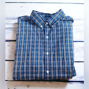Men’s RYE Slim Fit Short Sleeve‎ Button Down Shirt size XL